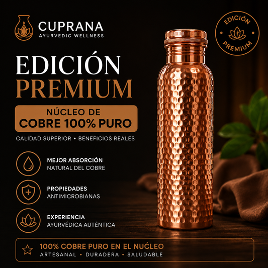 ¿Quieres que el núcleo de tu botella sea de cobre 100% puro?